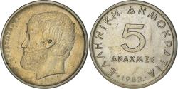 World Coins - Coin, Greece, 5 Drachmes, 1982, , Copper-nickel, KM:131