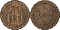 World Coins - Sweden, Oscar II, 2 Öre, 1896, Bronze, , KM:746