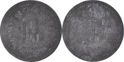 World Coins - France, Token, Necessity, Tramways de Clermont-Ferrand, 10 Centimes,