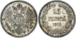 World Coins - Coin, Finland, Nicholas II, 25 Penniä, 1915, Helsinki, , Silver