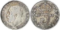 World Coins - Coin, Great Britain, George V, 3 Pence, 1915, , Silver, KM:813
