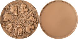 World Coins - France, Medal, Chiens, 1968, Bronze, Mérelle,