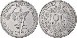 World Coins - West African States, 100 Francs, 1969, Nickel, , KM:4