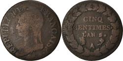 World Coins - Coin, France, Dupré, 5 Centimes, AN 5, Paris, , Bronze, KM:640.1