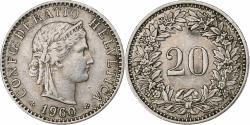 World Coins - Switzerland, 20 Rappen, Libertas, 1960, Bern, Copper-nickel, , KM:29a