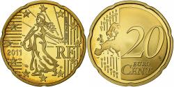 World Coins - France, 20 Euro Cent, 2011, Paris, Brass, , KM:1411