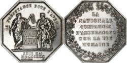 World Coins - France, Token, La Nationale, Compagnie d'assurances sur la vie humaine, 1830