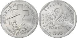 World Coins - France, 2 Francs, Jean Moulin, 1993, Paris, Nickel, , Gadoury:547
