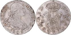 World Coins - Coin, Spain, Charles IV, 2 Reales, 1808, Madrid, , Silver, KM:430.1