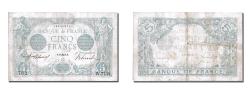 World Coins - Banknote, France, 5 Francs, 5 F 1912-1917 ''Bleu'', 1915, 1915-09-11, EF(40-45)