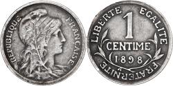 World Coins - France, Centime, Dupuis, 1898, Paris, cuivre argenté, , Gadoury:90