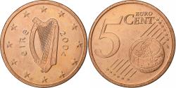 World Coins - Ireland, 5 Euro Cent, 2004, Dublin, Copper Plated Steel,
