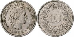 World Coins - Switzerland, 10 Rappen, 1969, Bern, Copper-nickel, , KM:27