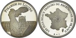 World Coins - France, Medal, La Pyramide du Louvre, Patrimoine, Proof,