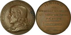 World Coins - France, Medal, Syndicat des Industries Mécaniques de France, Denis Papin, 1839