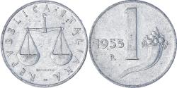 World Coins - Coin, Italy, Lira, 1955, Rome, , Aluminum, KM:91