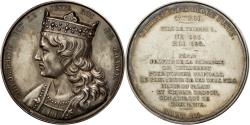 World Coins - France, Medal, Childebert II, History, Caqué, , Copper
