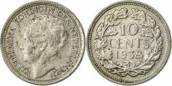 World Coins - Netherlands, Wilhelmina I, 10 Cents, 1938, Silver, , KM:163