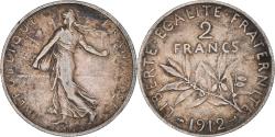 World Coins - Coin, France, Semeuse, 2 Francs, 1912, Paris, , Silver, KM:845.1