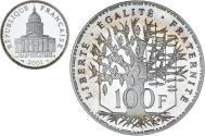 World Coins - Coin, France, Panthéon, 100 Francs, 2001, Monnaie de Paris, BE,