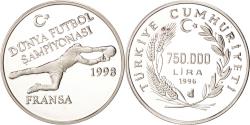 World Coins - Coin, Turkey, 750000 Lira, 1996, , Silver, KM:1063