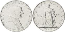 World Coins - Coin, VATICAN CITY, Paul VI, 5 Lire, 1965, , Aluminum, KM:78.2