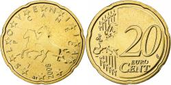 World Coins - Slovenia, 20 Euro Cent, 2008, Brass, , KM:72
