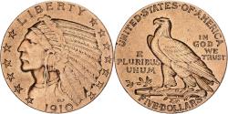 Us Coins - United States, $5, Half Eagle, Indian Head, 1910, Philadelphia, Gold,