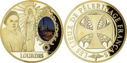 World Coins - France, Medal, Lourdes, Lieu de Pélerinage Français, Religions & beliefs