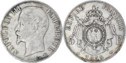 World Coins - Coin, France, Napoleon III, 5 Francs, 1855, Strasbourg, , Silver