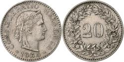 World Coins - Switzerland, 20 Rappen, Libertas, 1964, Bern, Copper-nickel, , KM:29a