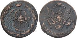 World Coins - Russia, Catherine II, 5 Kopeks, 1783, Ekaterinbourg, Copper, , KM:59.3