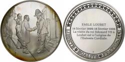 World Coins - France, Medal, Les Présidents de la République, Émile Loubet, Silver,