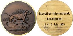 World Coins - France, Medal, Exposition Canine Internationale de Strasbourg, 1983, Bronze