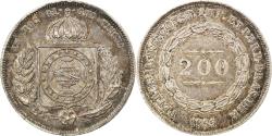 World Coins - Coin, Brazil, Pedro II, 200 Reis, 1857, , Silver, KM:469
