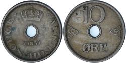 World Coins - Norway, 10 Öre, 1951