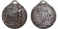 World Coins - France, Medal, Art Nouveau, Liberatum, 1919, Silvered bronze, Laurens,