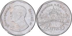 World Coins - Thailand, 5 Baht, 2013, Nickel,