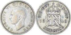 World Coins - Coin, Great Britain, 6 Pence, 1940