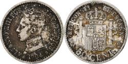 World Coins - Spain, Alfonso XIII, 50 Centimos, 1904, Madrid, , Silver, KM:723