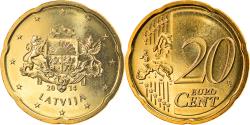 World Coins - Latvia, 20 Euro Cent, 2014, , Brass