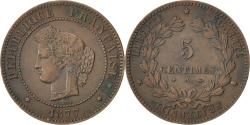 World Coins - Coin, France, Cérès, 5 Centimes, 1877, Paris, , Bronze, KM:821.1