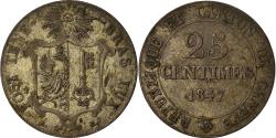 World Coins - Coin, SWISS CANTONS, GENEVA, 25 Centimes, 1847, Genève, , Billon