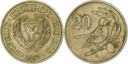 World Coins - Cyprus, 20 Cents, 1983, Nickel-brass, , KM:57.1