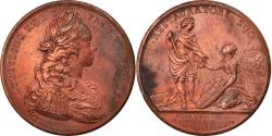 World Coins - France, Medal, Louis XV, Rétablissement de la Ville de Rennes, History, 1723