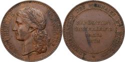 World Coins - France, Medal, Exposition universelle de Paris, 1878, Copper, Barre,