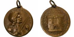 World Coins - France, Medal, Verdun , On ne passe pas, n.d., Copper, Vernier,