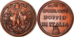 World Coins - France, Medal, Doblone Doppio Di Italia, History, 1975, , Copper