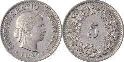 World Coins - Coin, Switzerland, 5 Rappen, 1947