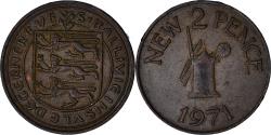 World Coins - Guernsey, Elizabeth II, 2 New Pence, 1971, Bronze, , KM:22